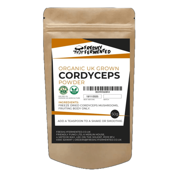 Organic Cordyceps Powder | Grown in the UK | 50g
