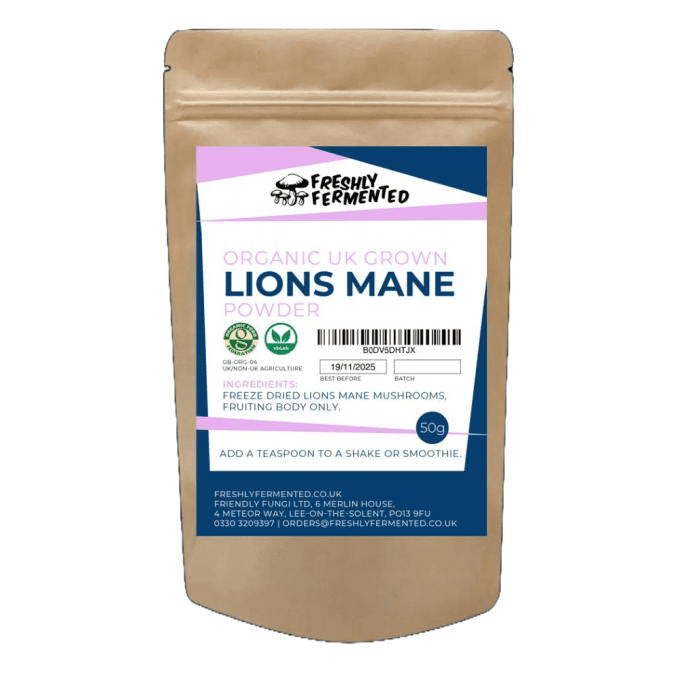 Organic Lion's Mane Powder | Grown in the UK | (50g)
