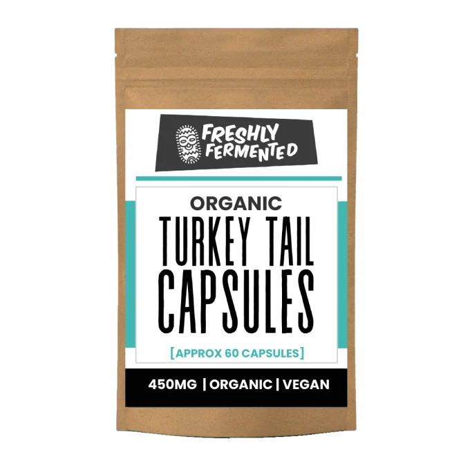 Organic Turkey Tail Mushroom Capsules | Grown in the UK | 450MG