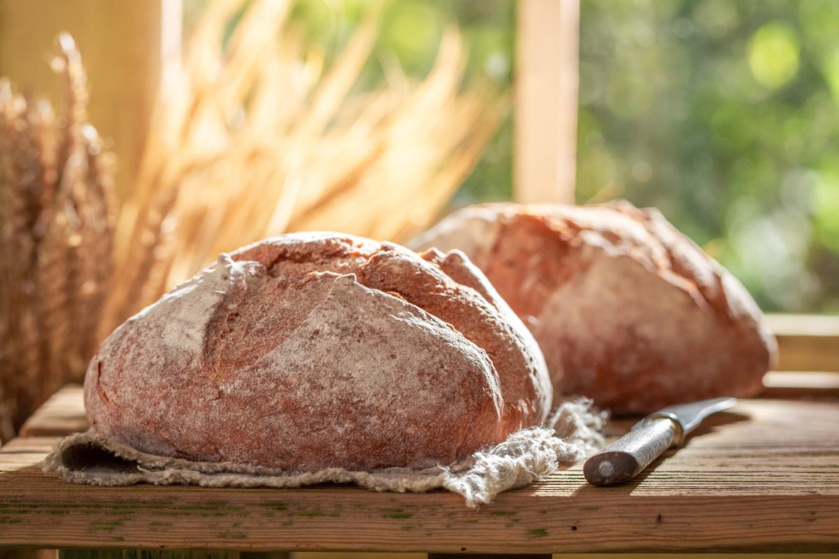 Summer Bread on a table.
