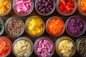 image of fermented vegetable jars