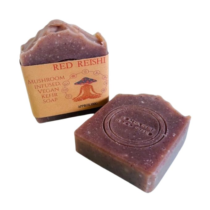 Red Reshi Bar - Medicinal Mushroom and Kefir Infused Soap